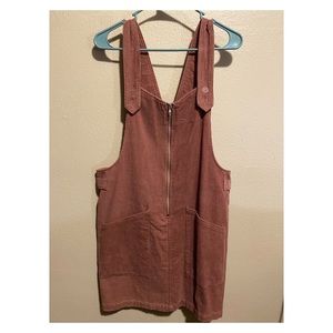 Pink / blush Corduroy overall dress